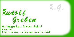 rudolf greben business card